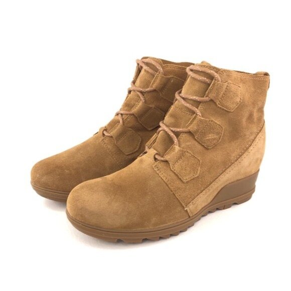 Sorel Evie Lace Wedge Ankle Boots 11 - Picture 3 of 12